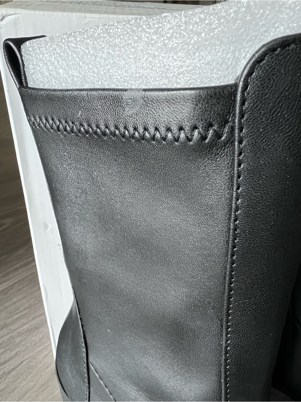 ALDO Black Mid-Calf Chunky Heel Platform Boots - Picture 5 of 10